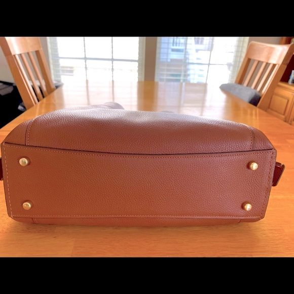 Coach Brown Leather Tote Bag - Picture 9 of 12